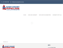 Tablet Screenshot of eastcoastpipeline.com.au